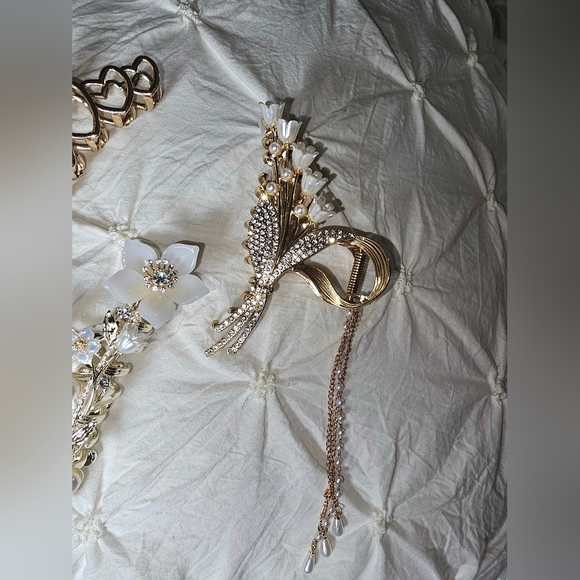 Set of Three Boho Claw Clips - Picture 2 of 4